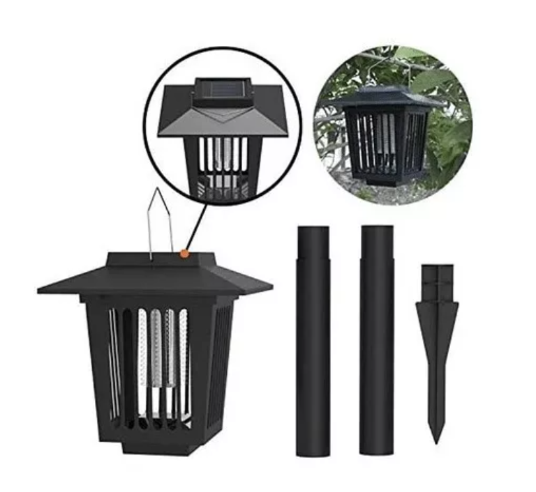 Estaca Led Solar Césped Jardín Decoración Mosquito Asesino-3