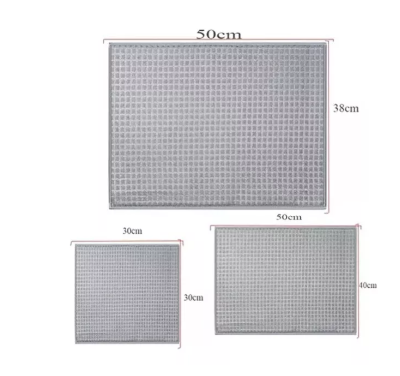 Pack 3 Set Tapete Para Platos, Mantel + 2 Trapos Cocina-3