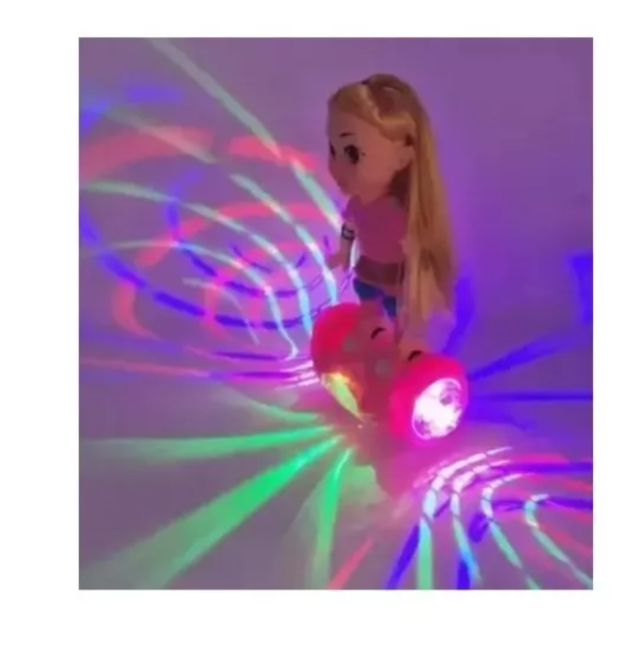 Muñeca Con Patineta Luces Y Música + Pilas-5