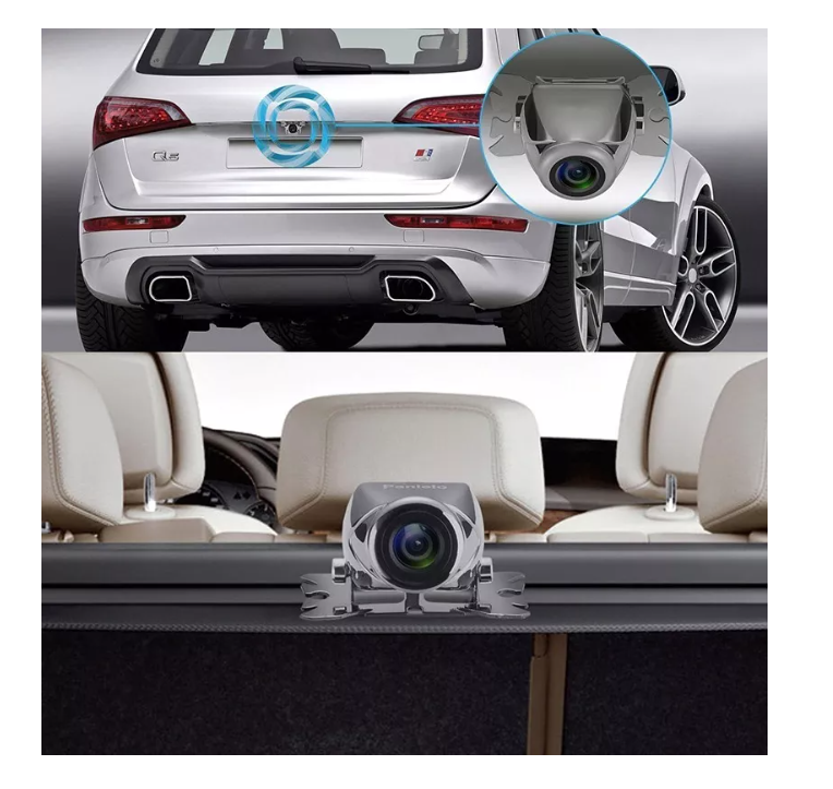 Hd Camara Retroceso Auto Visión Nocturna Ip68 Tipo Ojo Pez-6