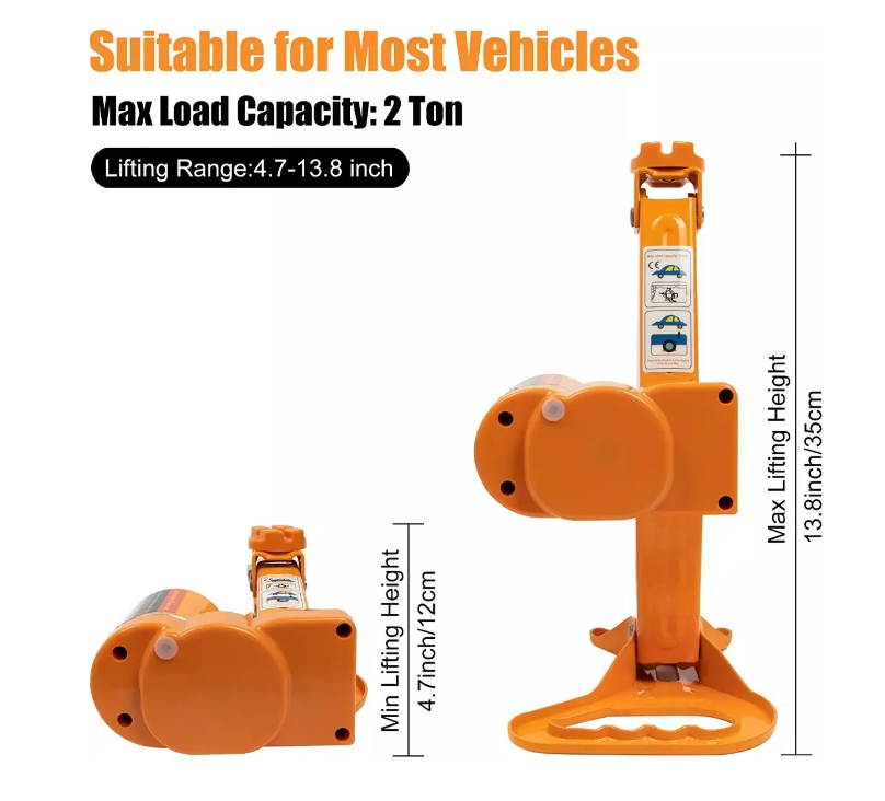 Caja Gata Eléctrica Para Vehículos 12v 2t Auto + Fusible-1