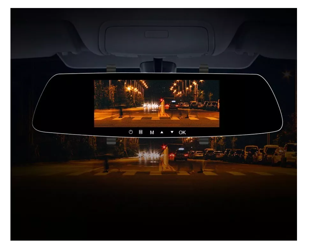 Frontal Cámara De Auto Espejo Retrovisor + Cámara Retroceso-3