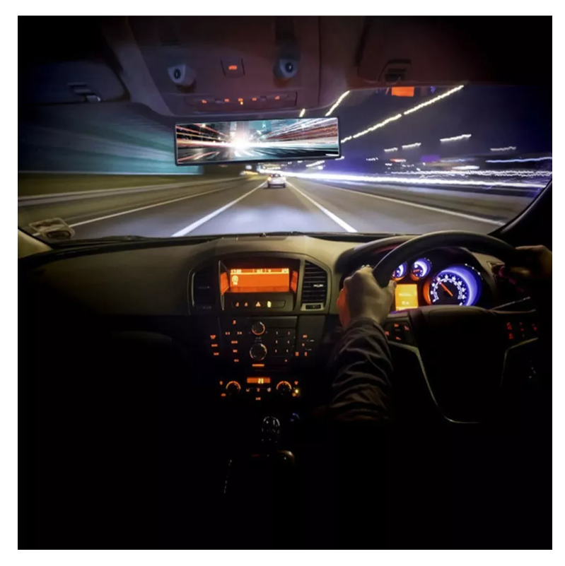 Espejo Retrovisor Universal Visor 27cm Panoramico Interior-7