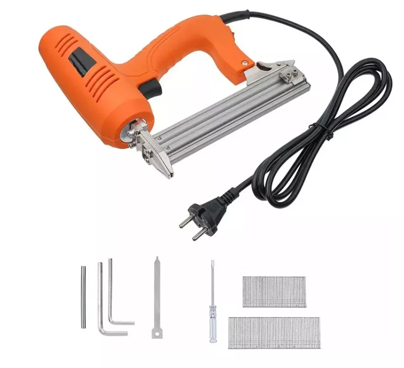 Pistola De Grapas Eléctrica, Clavadora Para Marcos, Muebles-0