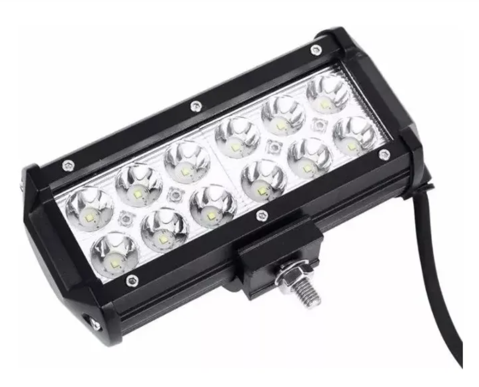 Pack 2 Foco Led 36w Barra Neblinero Auto 12 Led-2