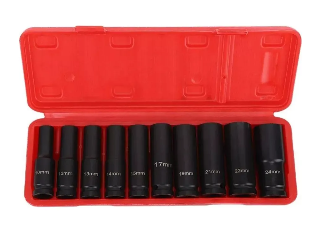 Juego Set Dados De Impacto 1/2, 10 Piezas De 10 A 24 Mm-4