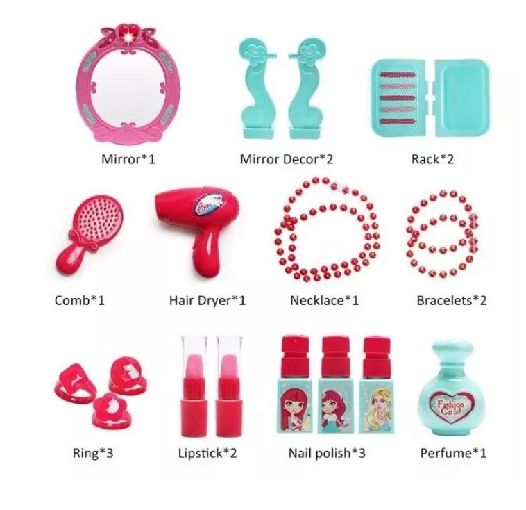 Maleta Set Tocador Y Maquillaje 2 En 1-4