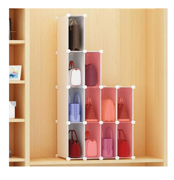 Organizador De Bolsos 12 Módulos Dormitorio Estante Armable-5