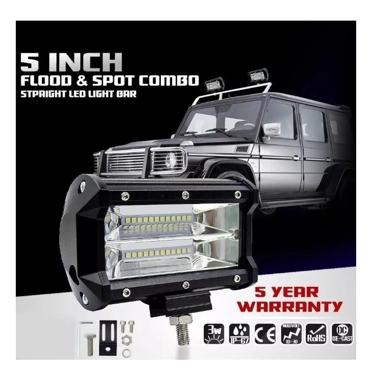 Pack 2 Focos Neblineros Led 72w Expansion Auto Moto-4