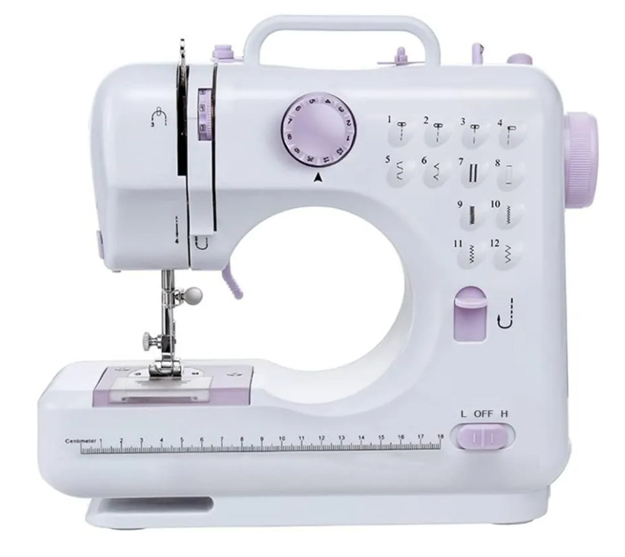 Máquina Coser Overlock Portátil Pedal Eléctrica 12 Puntos-0