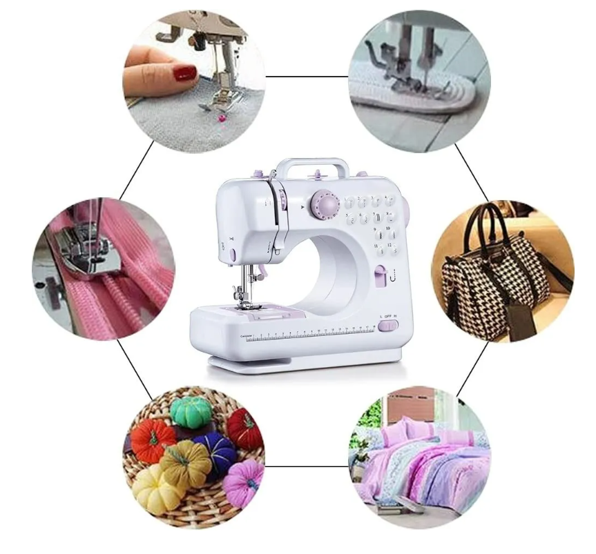 Máquina Coser Overlock Portátil Pedal Eléctrica 12 Puntos-7