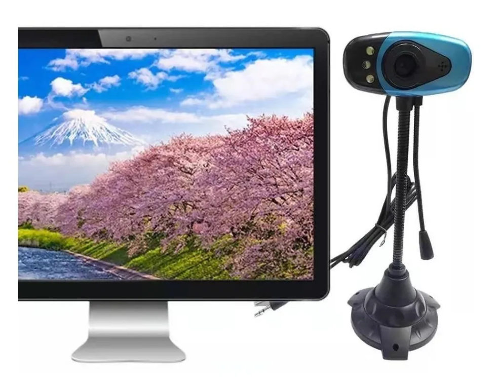Cámara Webcam Teletrabajo Usb Con Micrófono Videoconferencia-0