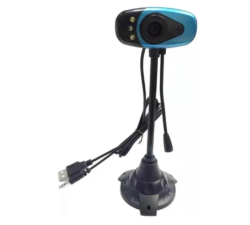Cámara Webcam Teletrabajo Usb Con Micrófono Videoconferencia-1