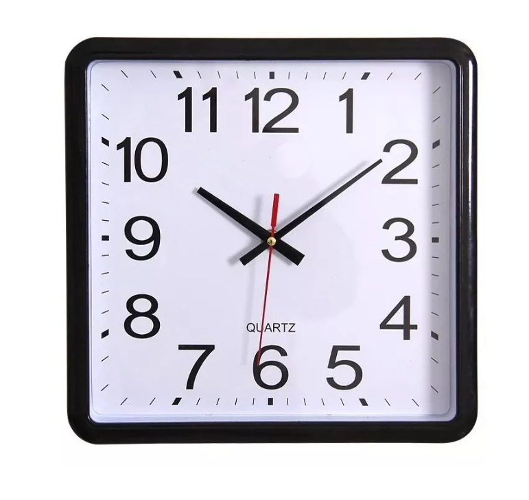 Reloj De Pared Cuadrado Mural Decorativo 20 Cm Silencioso-5