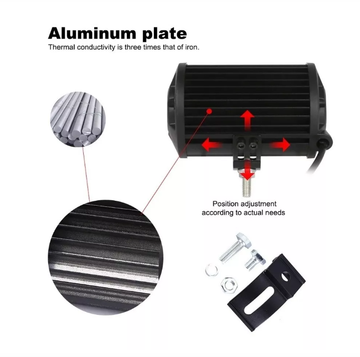 Barra Focos Neblineros Led 72w Expansion Auto Moto Camiones 2-5