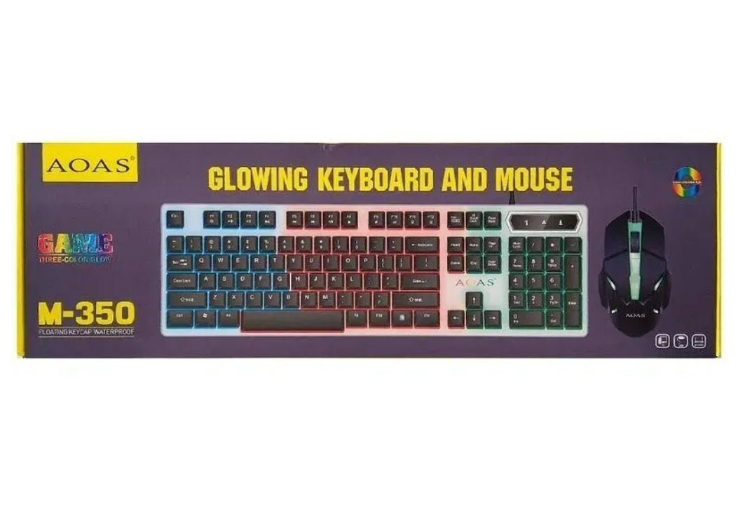 Pack Teclado Mouse Kit Gamer Led Rgb Retroiluminado Mecánico-3