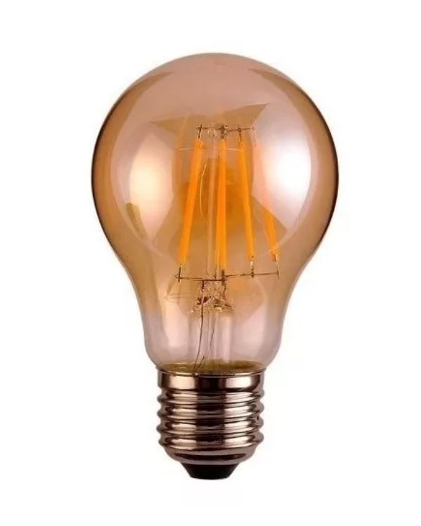 Ampolleta Vintage Led Filamento Modelo A60 Luz Calida Color de la luz Blanco cálido-1