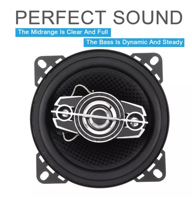 Kit 2 Parlantes Auto 10cm Redondo 250wmax Coaxial-6
