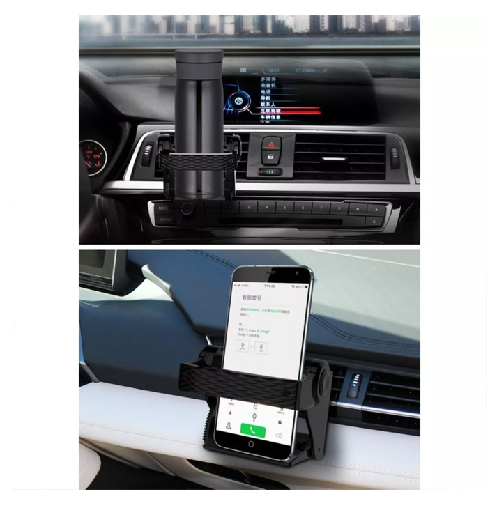 Portavasos De Auto Consola Bebidas Rejilla Aire Organizador-7