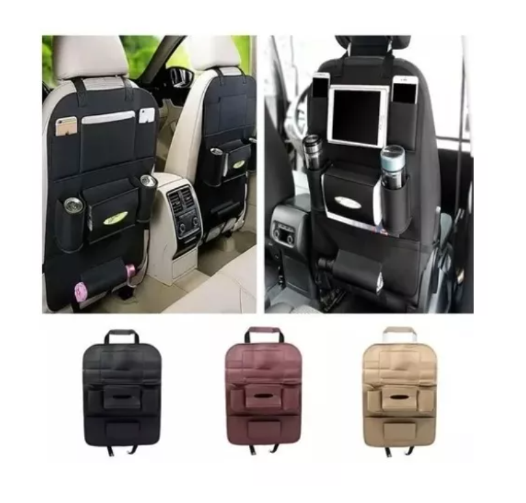 Pack 2 Organizadores Asiento Auto Ecocuero-2