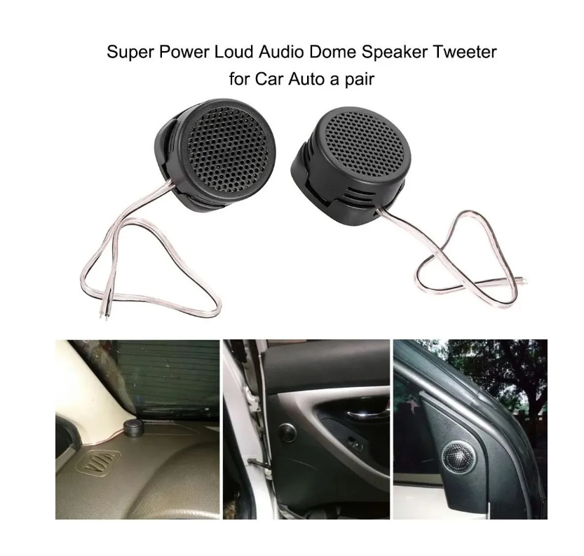 Kit Par Tweeter Optimizador Sonido 600w Automóvil Moto Casa a-3