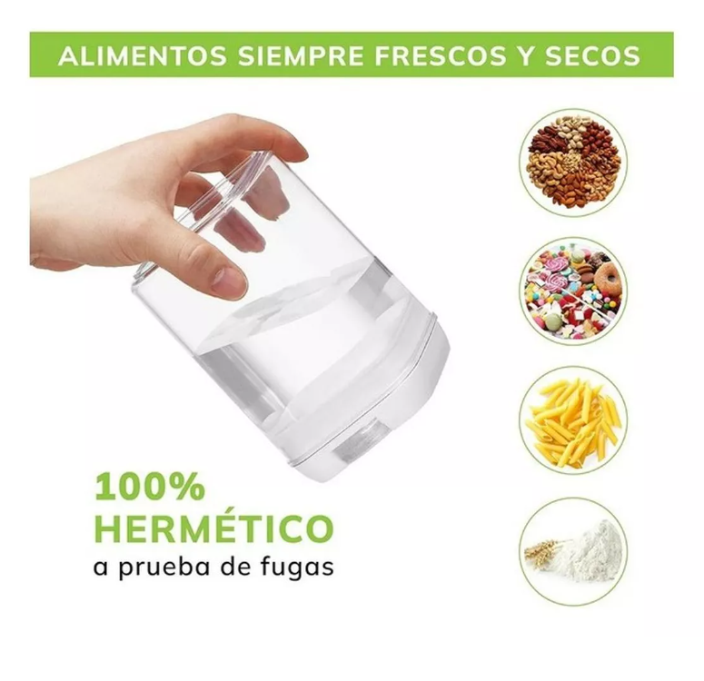 Set 7 Contenedores Herméticos De Almacenamiento Plástico-5