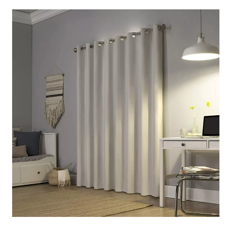 1 Paño Cortina Textura Relieve Simple Engomado 140x220cm-2