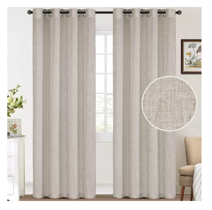 1 Paño Cortina Textura Relieve Simple Engomado 140x220cm-4