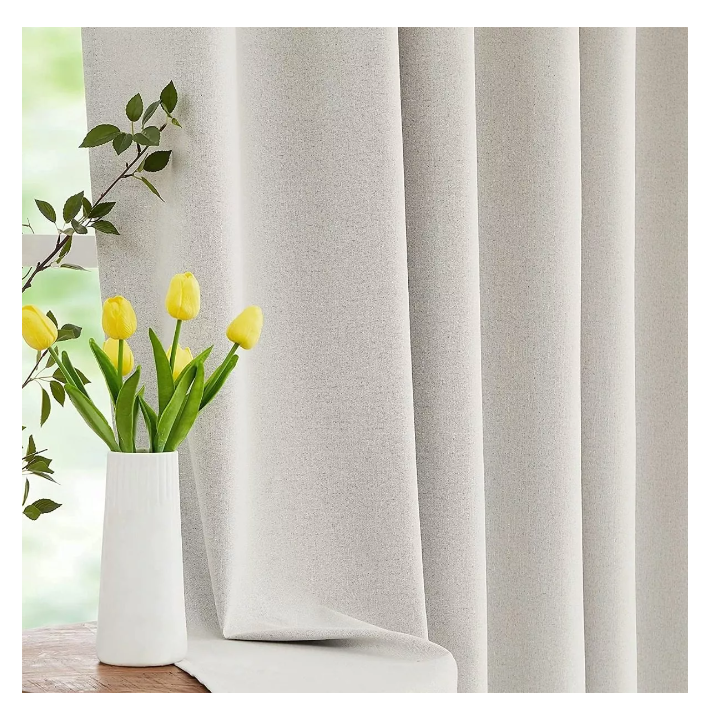 1 Paño Cortina Textura Relieve Simple Engomado 140x220cm-7