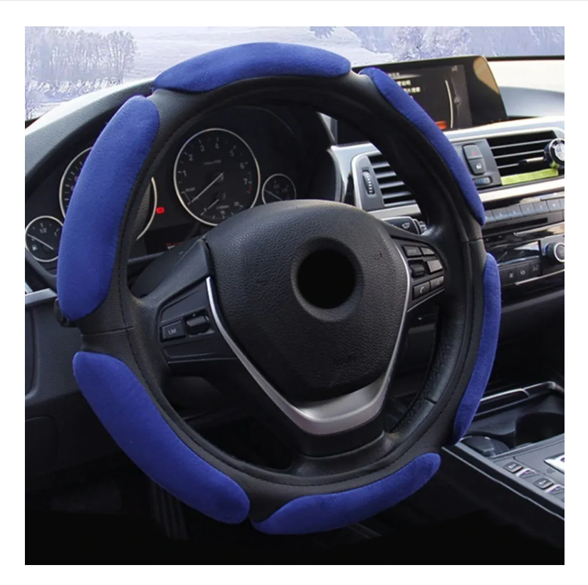 Funda Cubre Volante Auto Antideslizante Transpirable Tela a-5