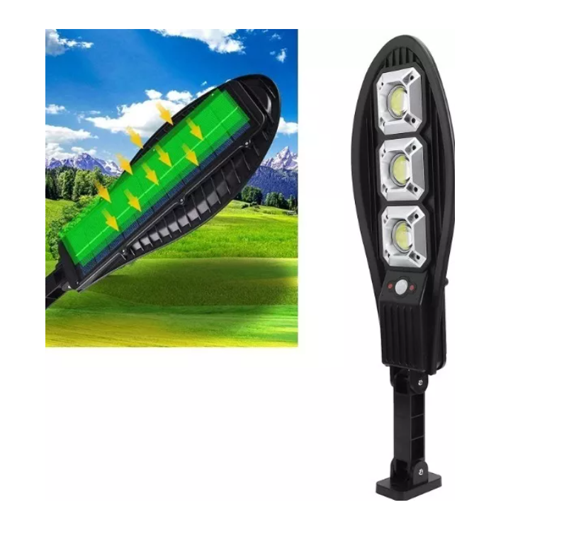 Pack 3 Foco Solar Exterior 120w Con Sensor De Movimiento-7