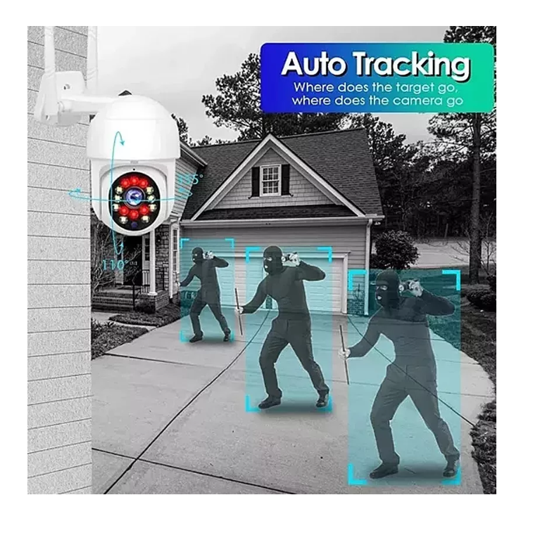 Smart Camara Ip Wifi Alarma Exterior Anti Agua Osmao-4