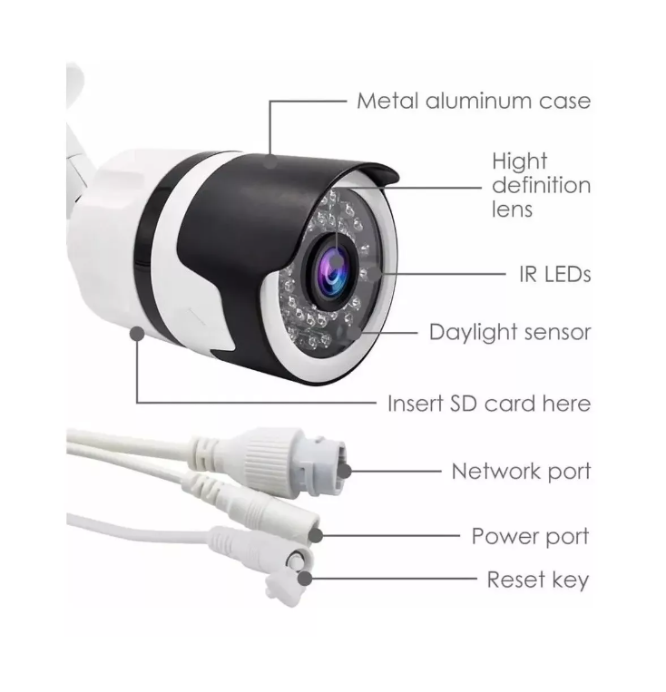 Camara Ip Wifi Inalambrica Exterior Hd Nocturna App Yoosee-2