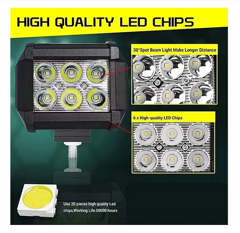 Barra Focos Neblineros Led 36w Blanco Expansion Auto-5
