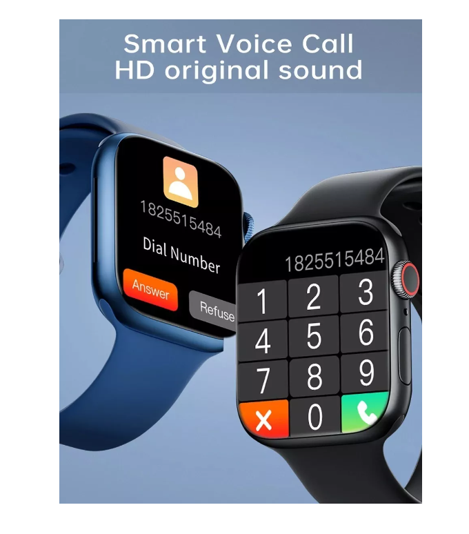 Reloj Smartwatch Series 7 45mm Salud Cardiaca Prueba Agua-3