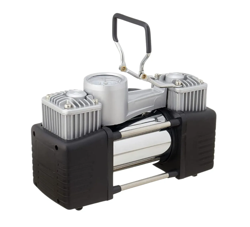 Compresor De Aire Doble Cilindro 12v Inflador Neumáticos-3