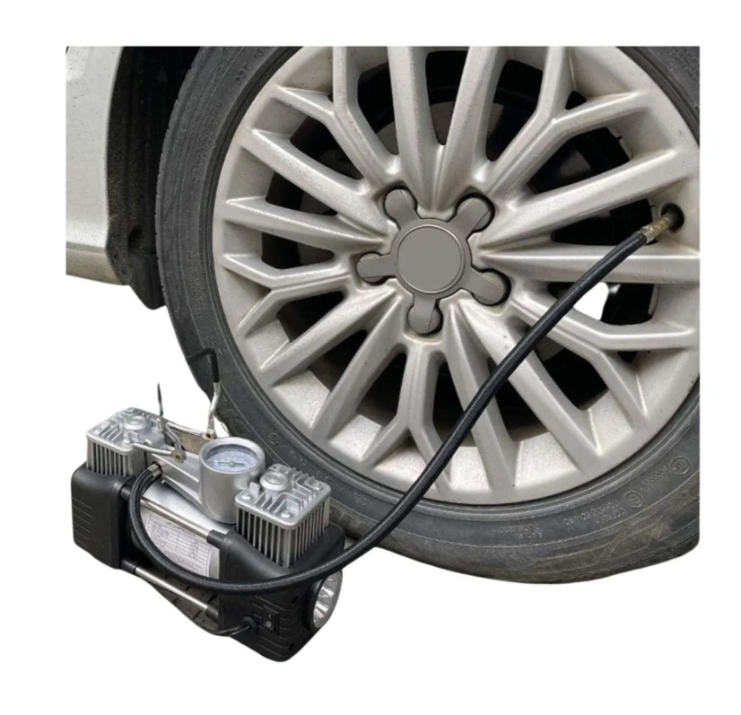 Compresor De Aire Doble Cilindro 12v Inflador Neumáticos-5