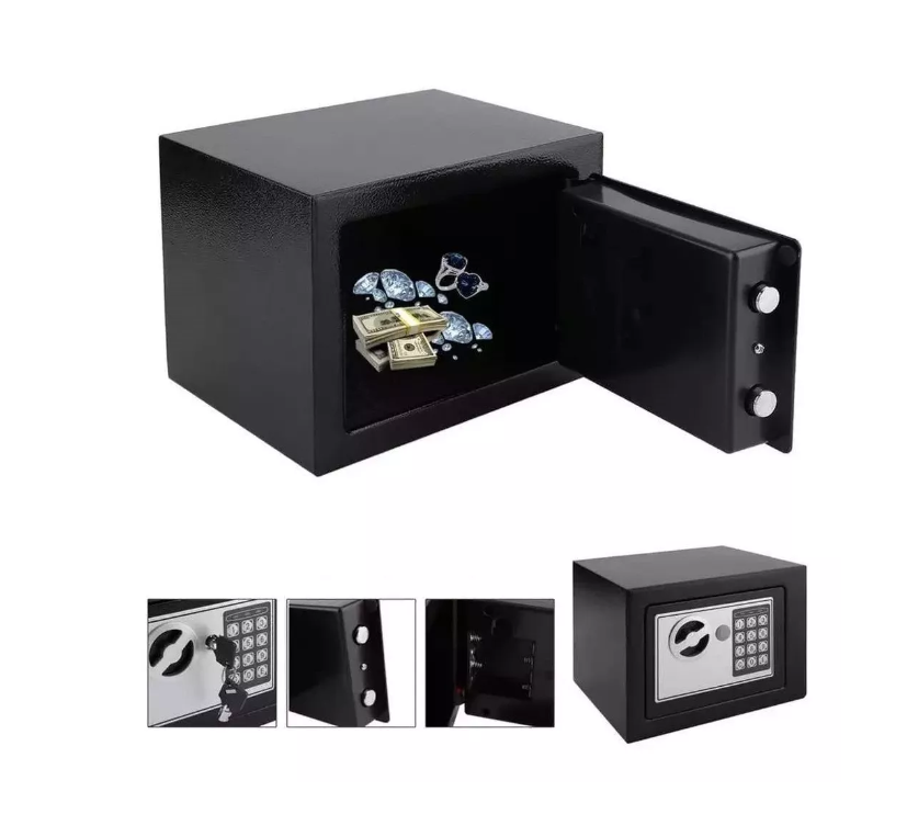 Caja Seguridad Fuerte Digital Safewell Llave Teclado Numéric-0