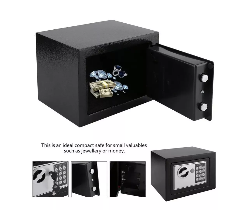Caja Seguridad Fuerte Digital Safewell Llave Teclado Numéric-3