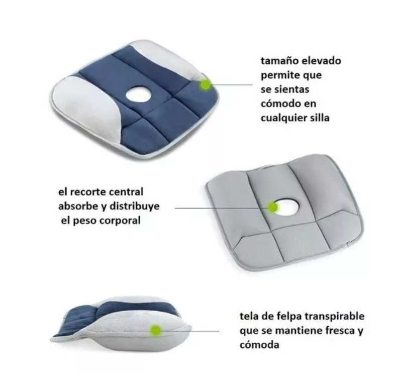 Almohada Ortopédica Silla Asiento Espalda-1
