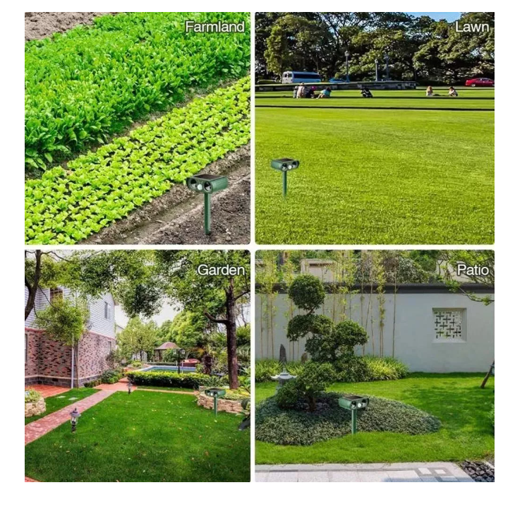 Repelente Gatos, Perros, Plagas De Jardin Ultrasonico, Solar-7