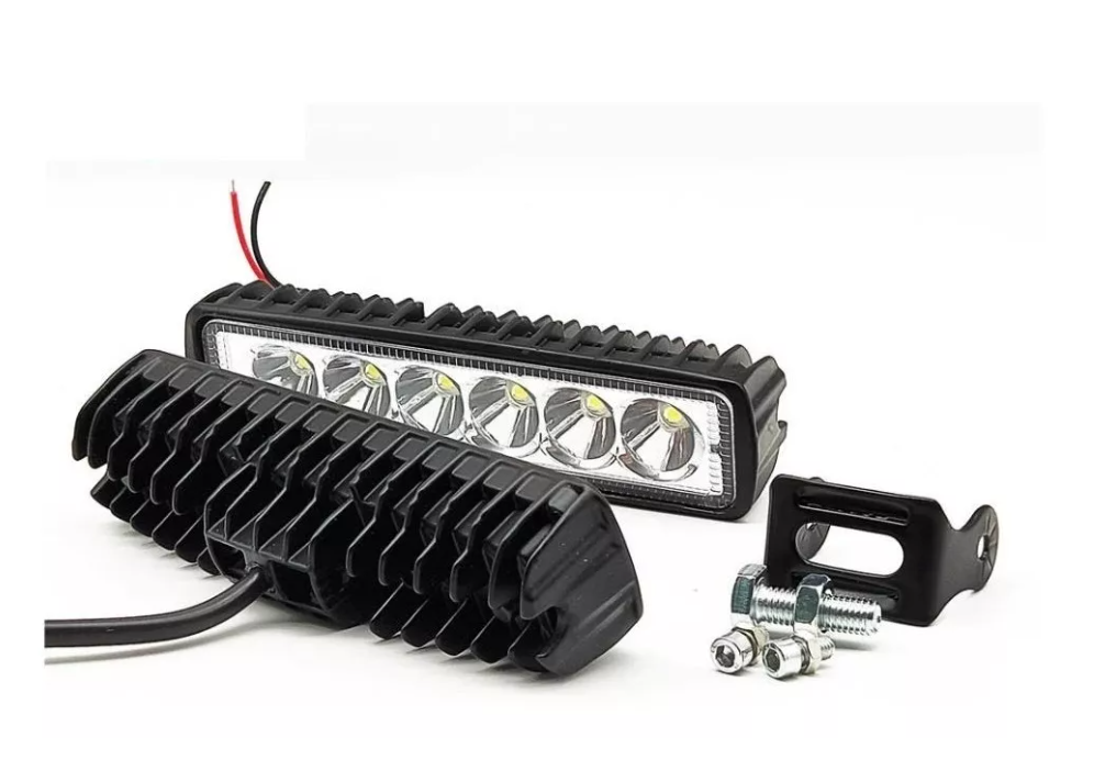 X2 Barra Luces Foco Neblinero Led 18w Auto Moto Caminoneta-5