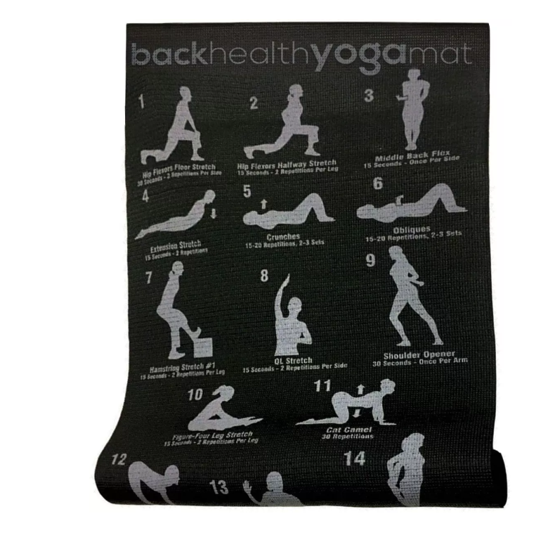 Colchoneta Mat Yoga Pilates Alfombra Ejercicio 7mm Pvc Pvc-4