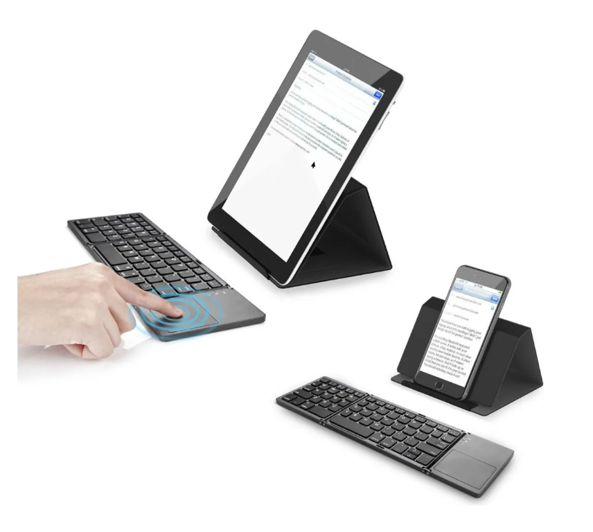 Teclado Plegable Teclado Gris Touchpad-1