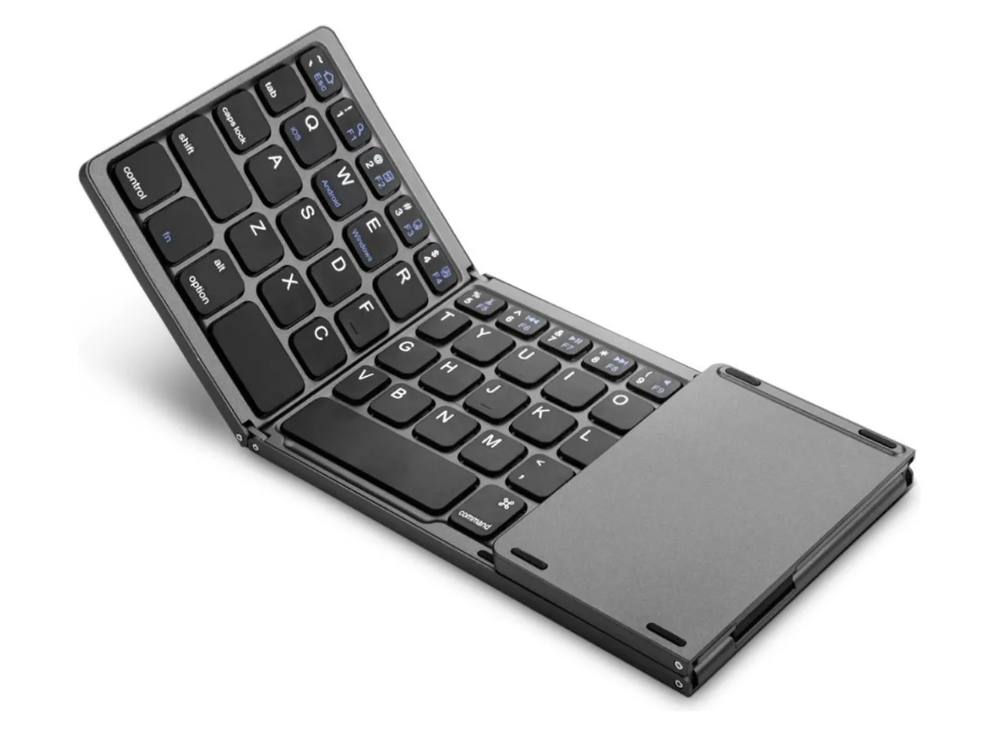 Teclado Plegable Teclado Gris Touchpad-2