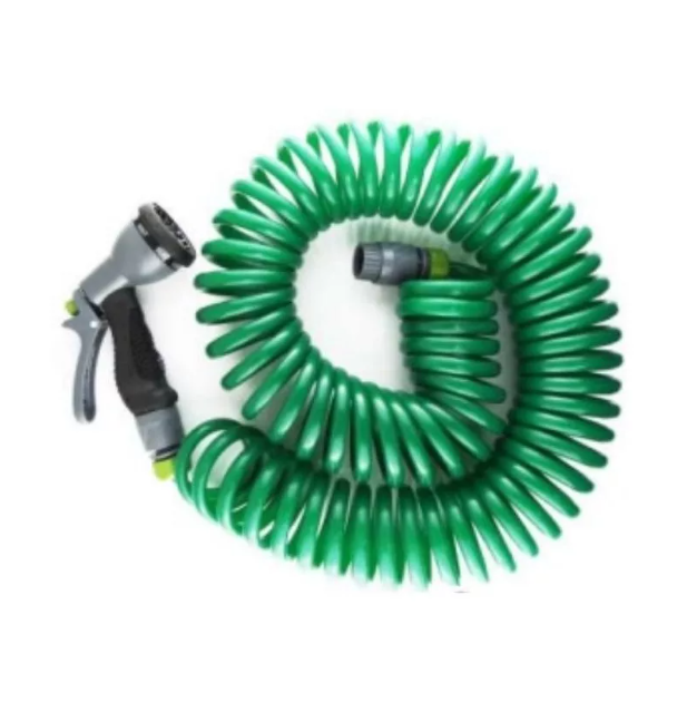 Manguera Extensible Con Pistola 15 Mts Rayun Color Verde-2