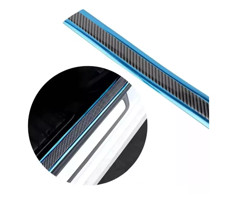 Cinta Fibra Carbono Protector Parachoques Pisadera 250x7cm-2