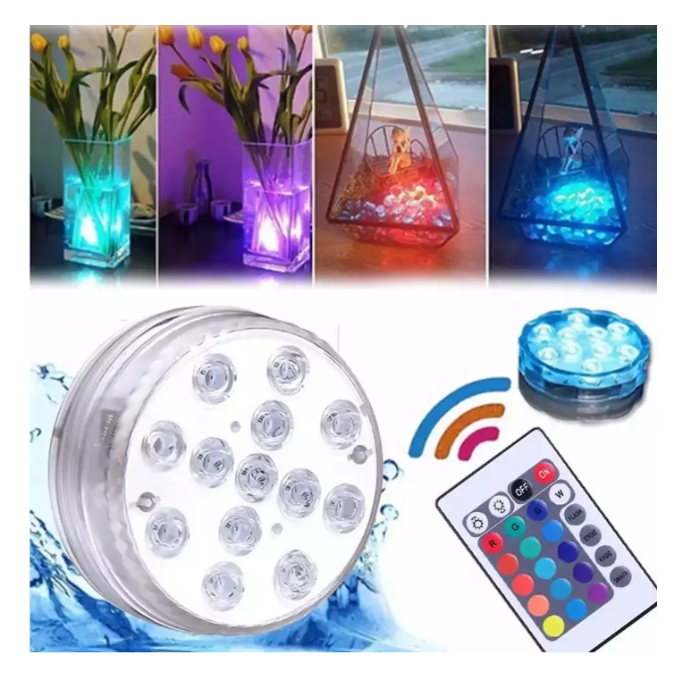 2x Luces Foco Luz Led Piscina Ip68 Rgb Sumergible + Control-5