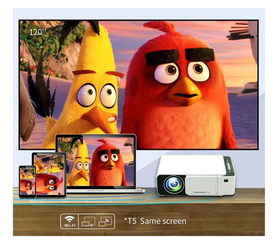Mini Proyector Portatil Full Hd Led Wifi Miracast Hdmi Usb-7