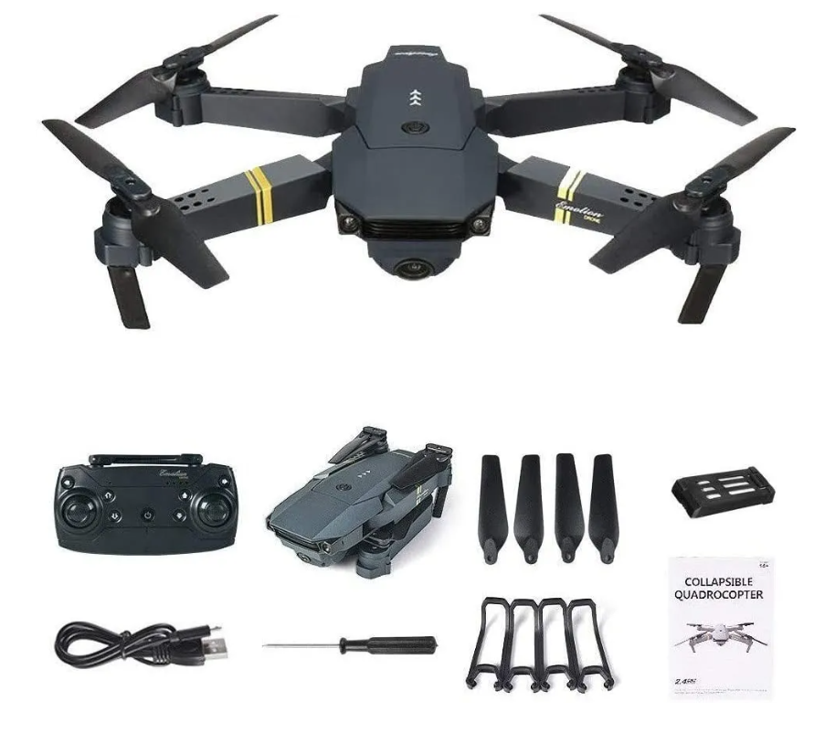 Drone Cámara Full Hd Wifi 2,4 Ghz Fpv Plegable Recargable-4